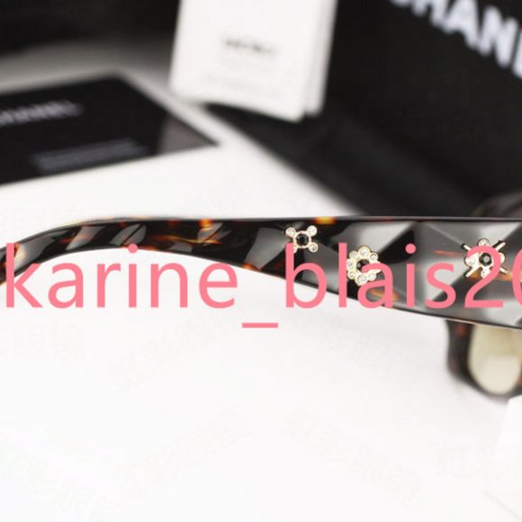 100% genuine authentic CHANEL 5149 B 714 dark havana brown sunglasses crystals - Picture 4 of 11